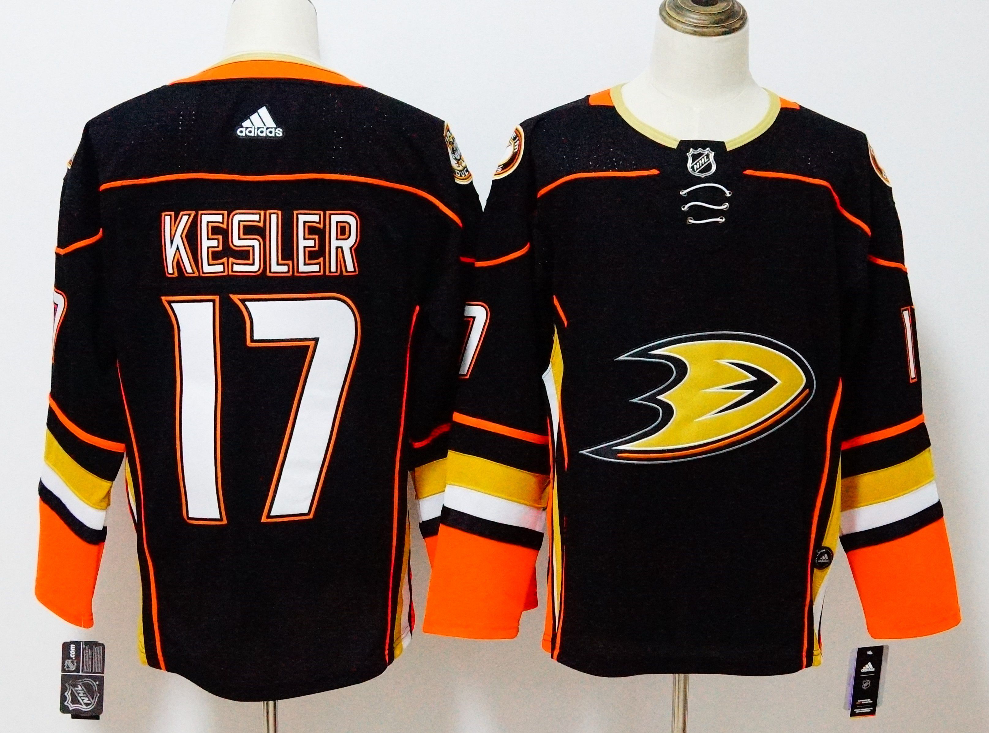 Men Anaheim Ducks 17 Kesler Black Hockey Stitched Adidas NHL Jerseys